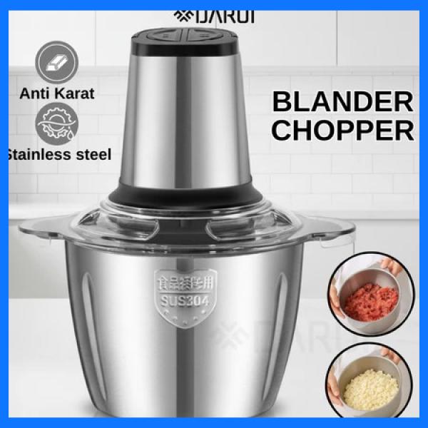 DARUI C5 Blender Chopper Stainless 2L – Penghalus Bumbu, 4 Pisau, Mudah Dibersihkan